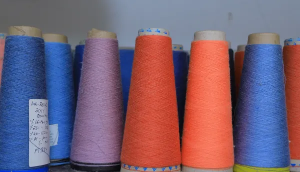 Colored Ring-Spun Cotton Yarn Cones